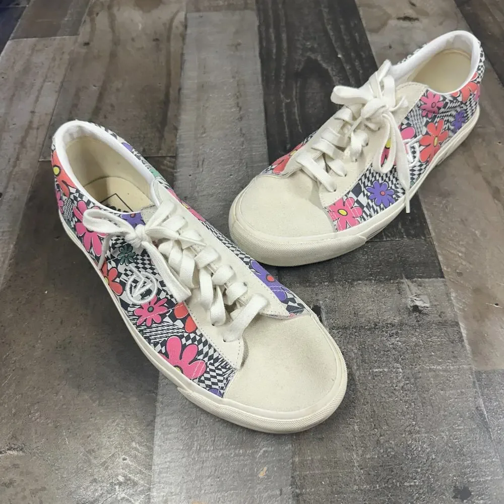Vans Sid DX‎ Floral Check Men's Low Top Skate Sneakers Size 11